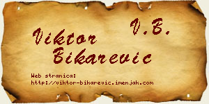 Viktor Bikarević vizit kartica